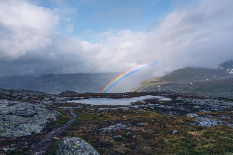 Regenboog in Noorwegen